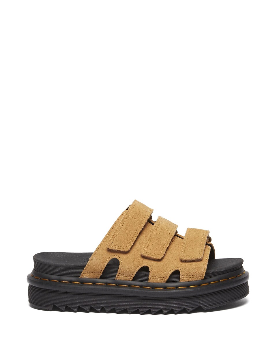 DR. MARTENS<br>Chinelo Rain em Camurça Bege