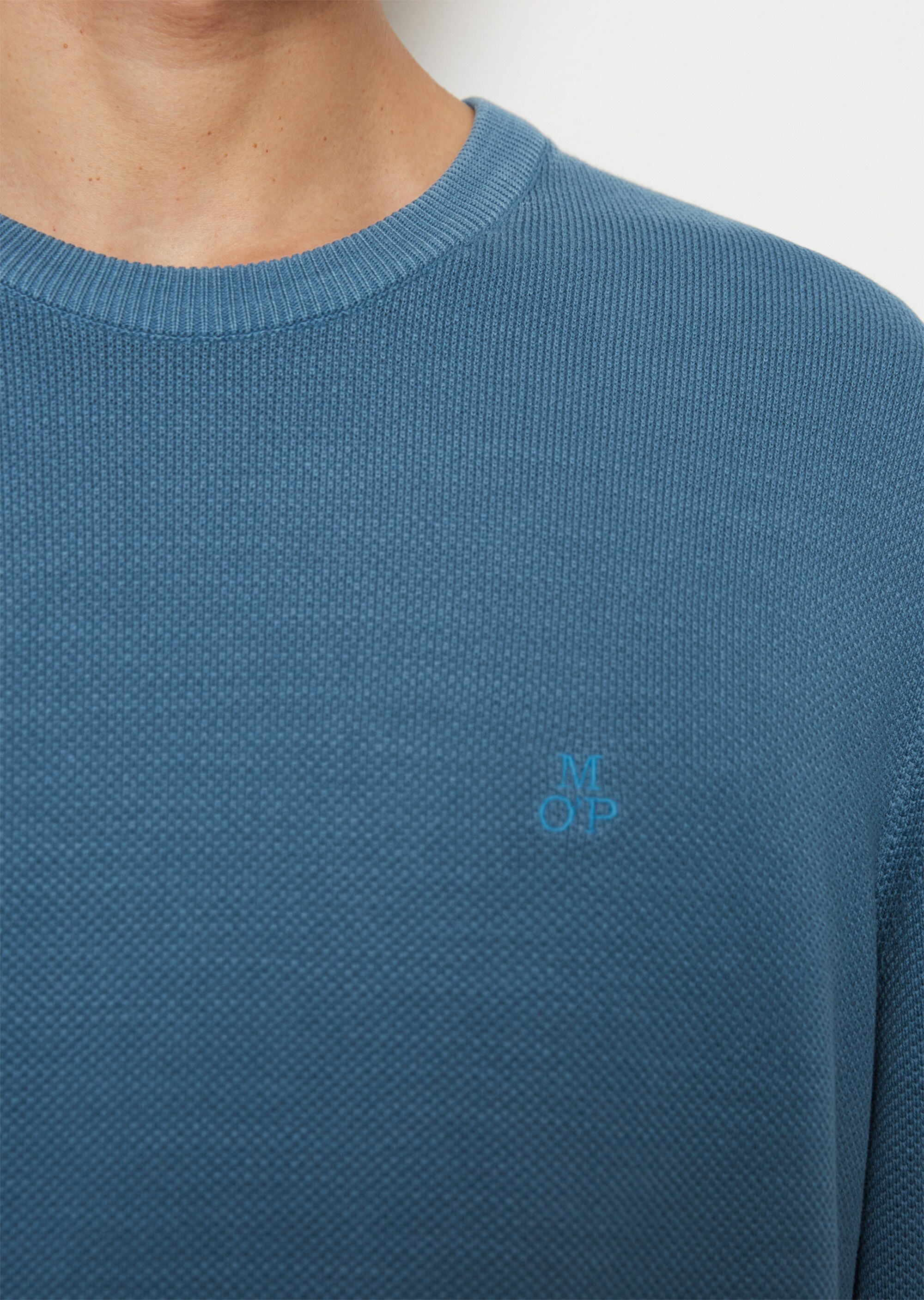 Pullover regular mit feiner Piqué-Struktur