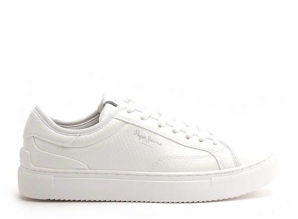 Pepe jeans basses femme adams snaky  pls31539 blanc