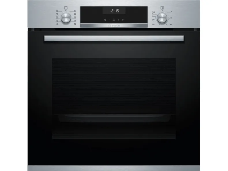 Bosch Serie | 6 HBG517CS1S - Ovn - til indbygning - niche - bredde: 56 cm - dybde: 55 cm - højde: 58.5 cm - med selv-rengøring - Klasse A - rustfrit stål