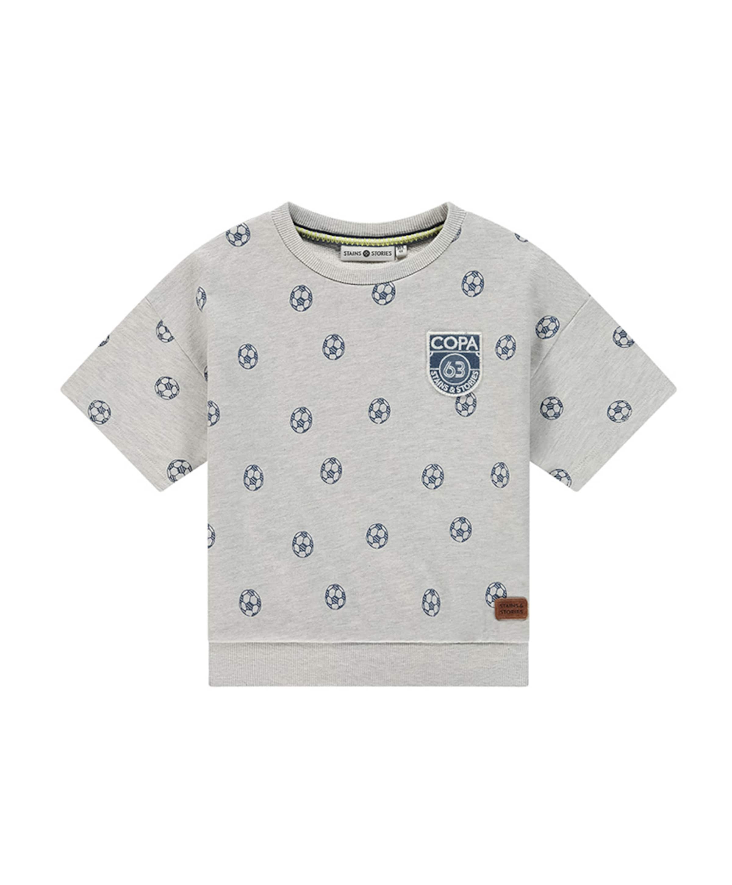 Stains & Stories Jongens T-shirt grijs