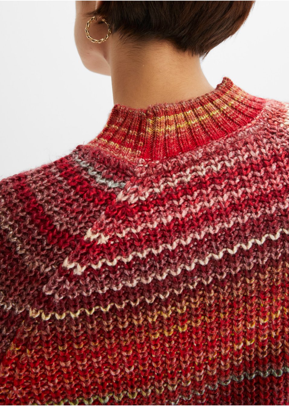 Pull avec effet chiné