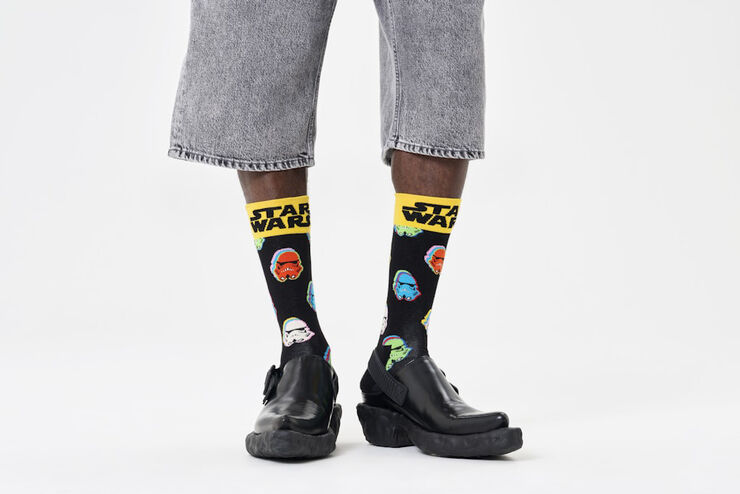 Happy Socks Star Wars™ Stormtrooper Sock Black