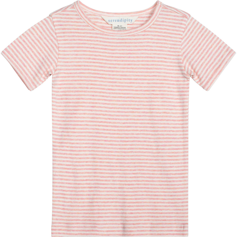 Køb Serendipity Coral/Offwhite T-Shirt Stripe