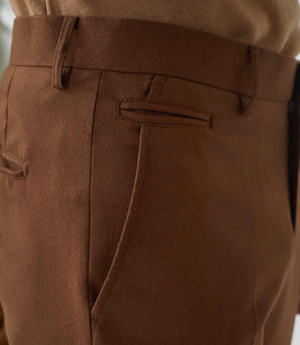 Pantalon ville tabac 