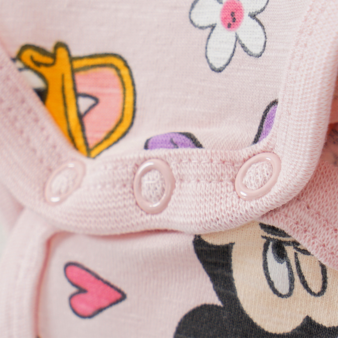 Topomini Disney Langarmbody mit Allover-Print hellrosa