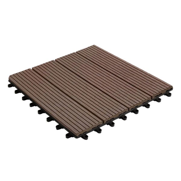 Royal Click Tile - Weerbestendige Terrastegel - Donkerbruin 30 x 30 cm