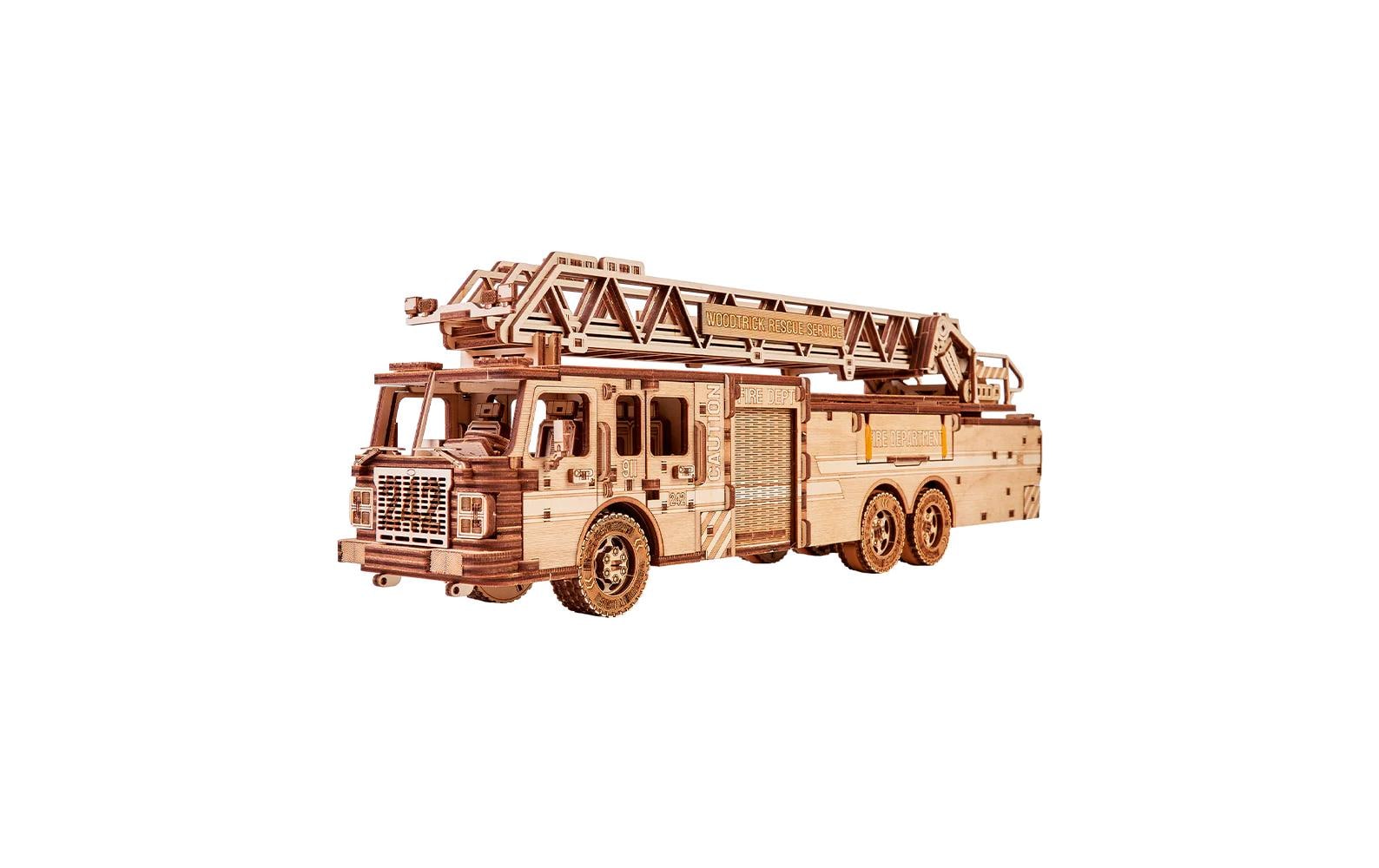 Bausatz FeuerwehrautoLöschfahrzeug 3D Bausatz aus Holz
