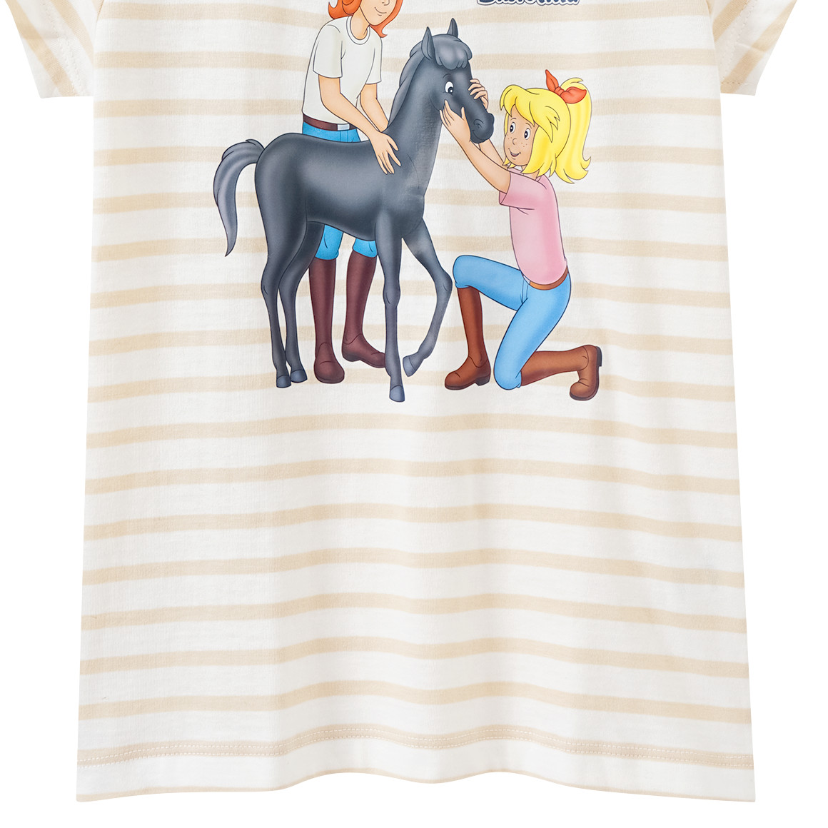 Topolino Bibi & Tina T-Shirt aus Bio-Baumwolle beige