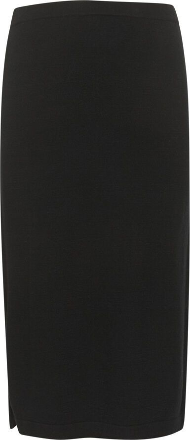 Cream CRDela Knit Skirt Pitch black
