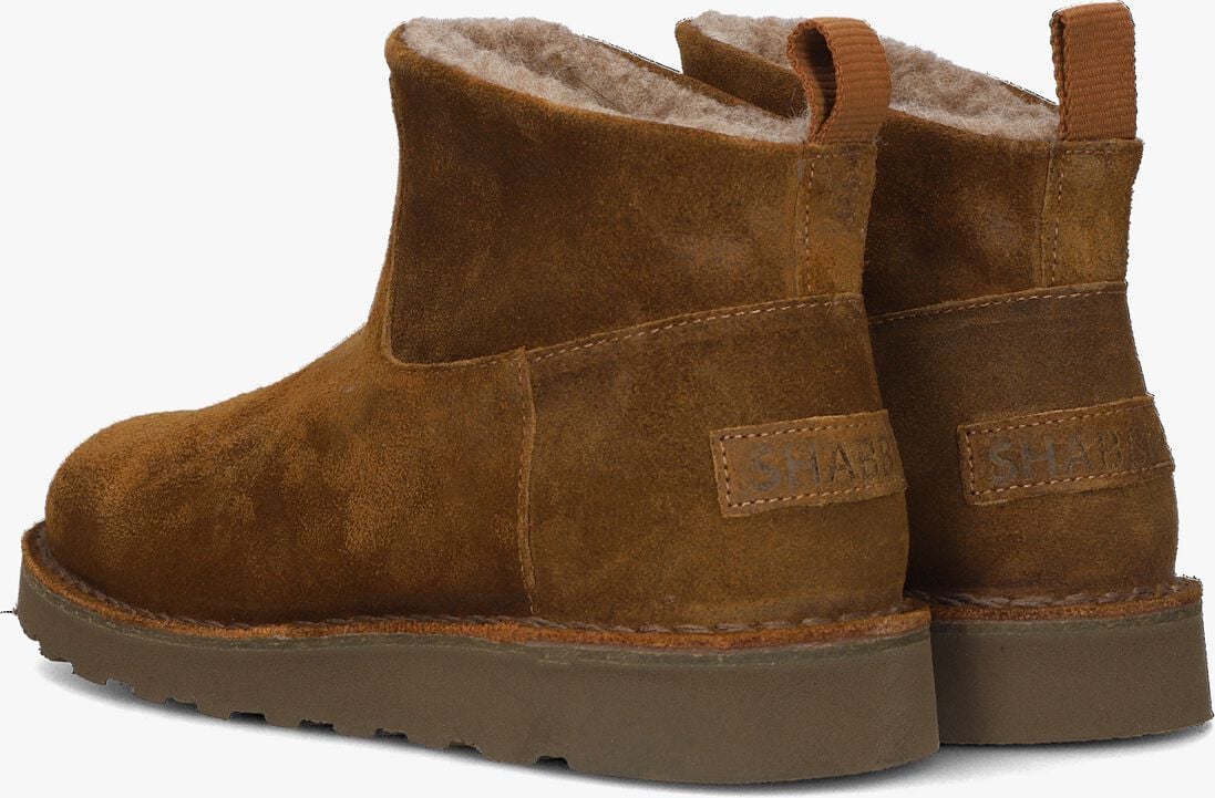 bruine shabbies vachtlaarzen palissa ankle boot