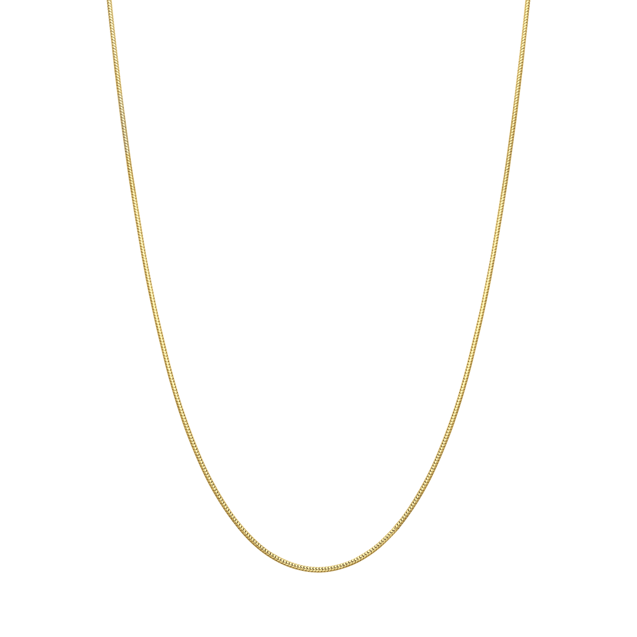 Gerecycled zilveren goldplated ketting schakel slang