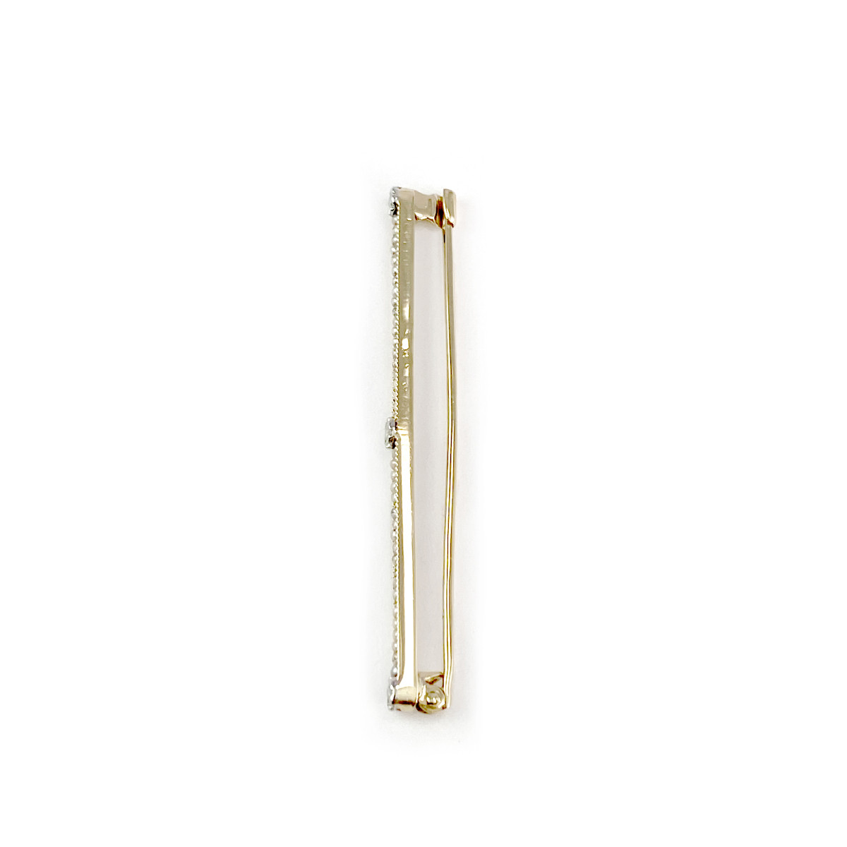 Broche d'occasion or 750 jaune perles