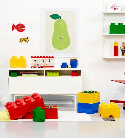LEGO® Storage Aufbewahrungsbox - 4 Knäufe - 25x25x18 - Blau