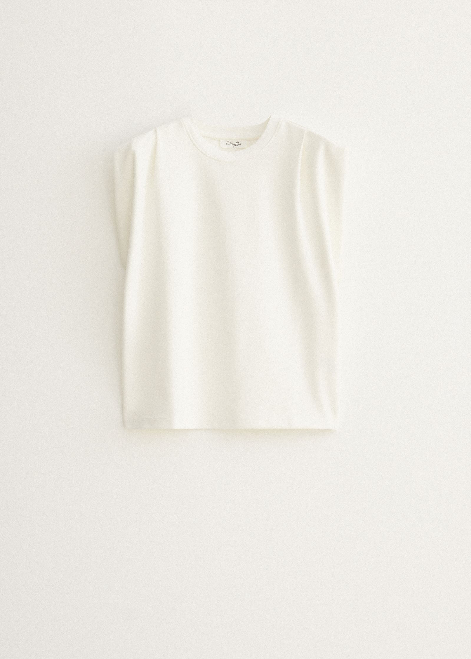 T-shirt met schouderdetails