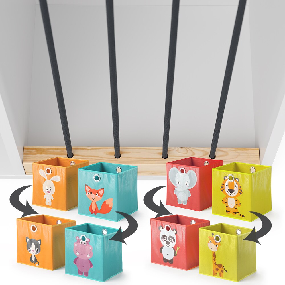 Vicco Kinderregal Kuscheltierbox Aufbewahrung Marvin Bücherregal Weiß Faltbox
