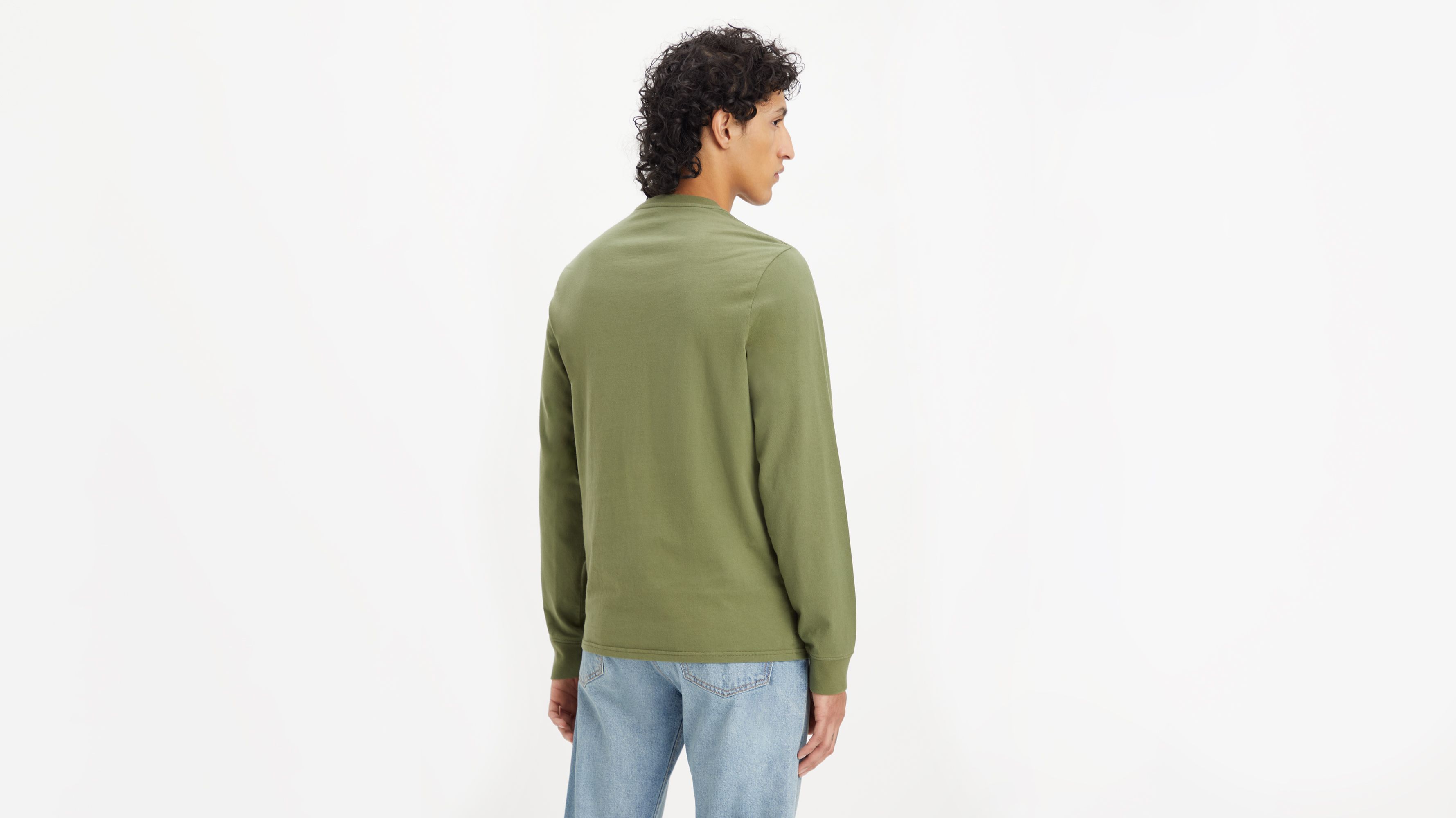 T-shirt manche longue Original Housemark - Bluish Olive - Vert
