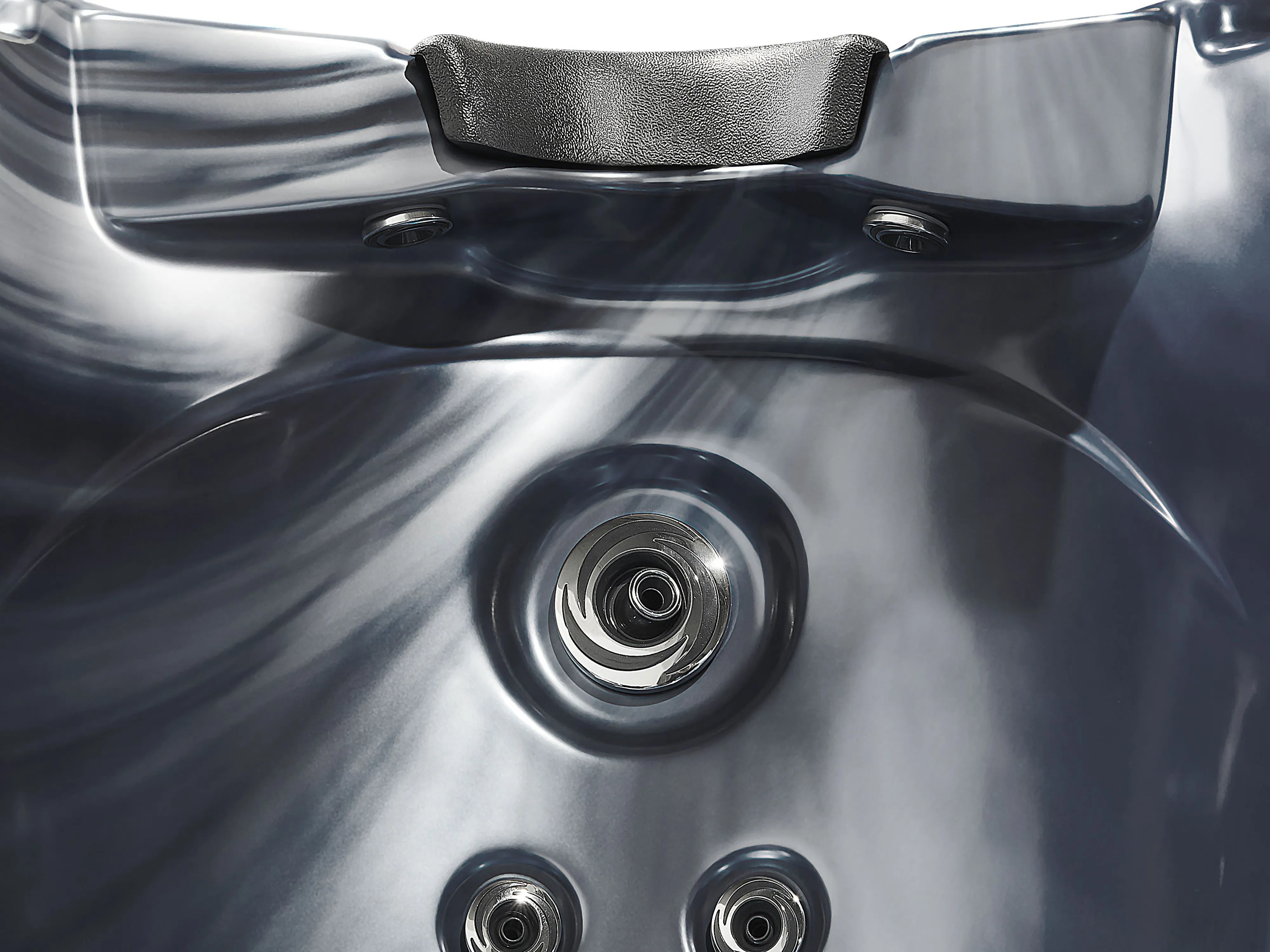 Buiten hottub met LED TULAROSA Grafietgrijs