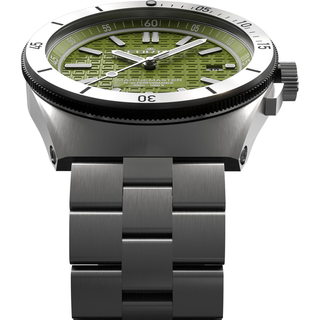 Fortis Marinemaster M-40 Woodpecker Green Block Bracelet