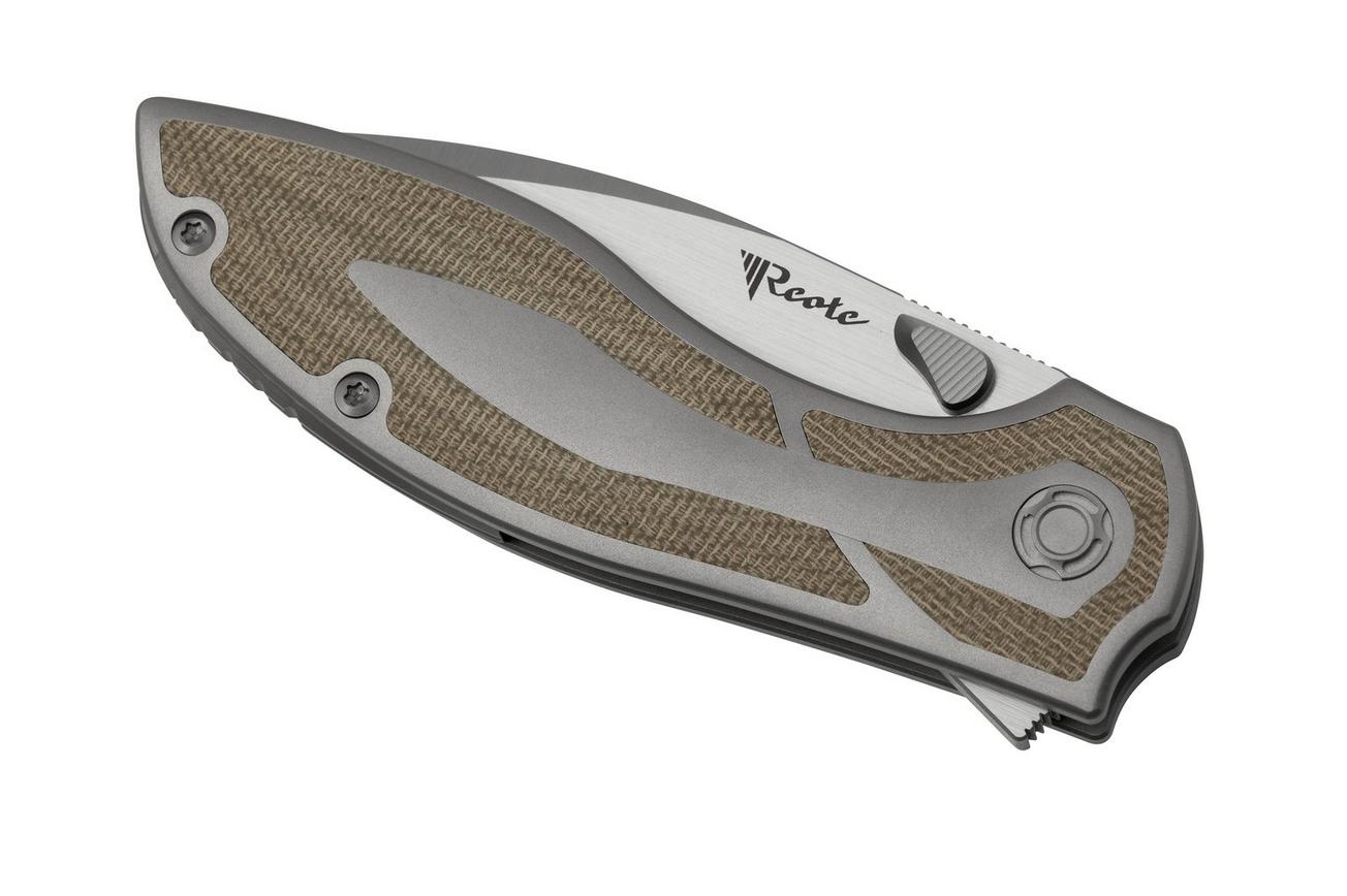Reate Iron X, IRONX-GM Green Micarta, Kirby Lambert design