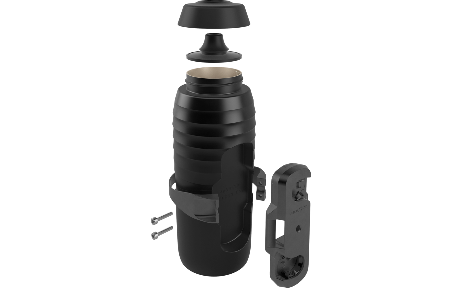 Fidlock Twist x Keego Trinkflasche aus elastischem Titan mit magnet mechanischem Flaschenhaltersystem 600 ml