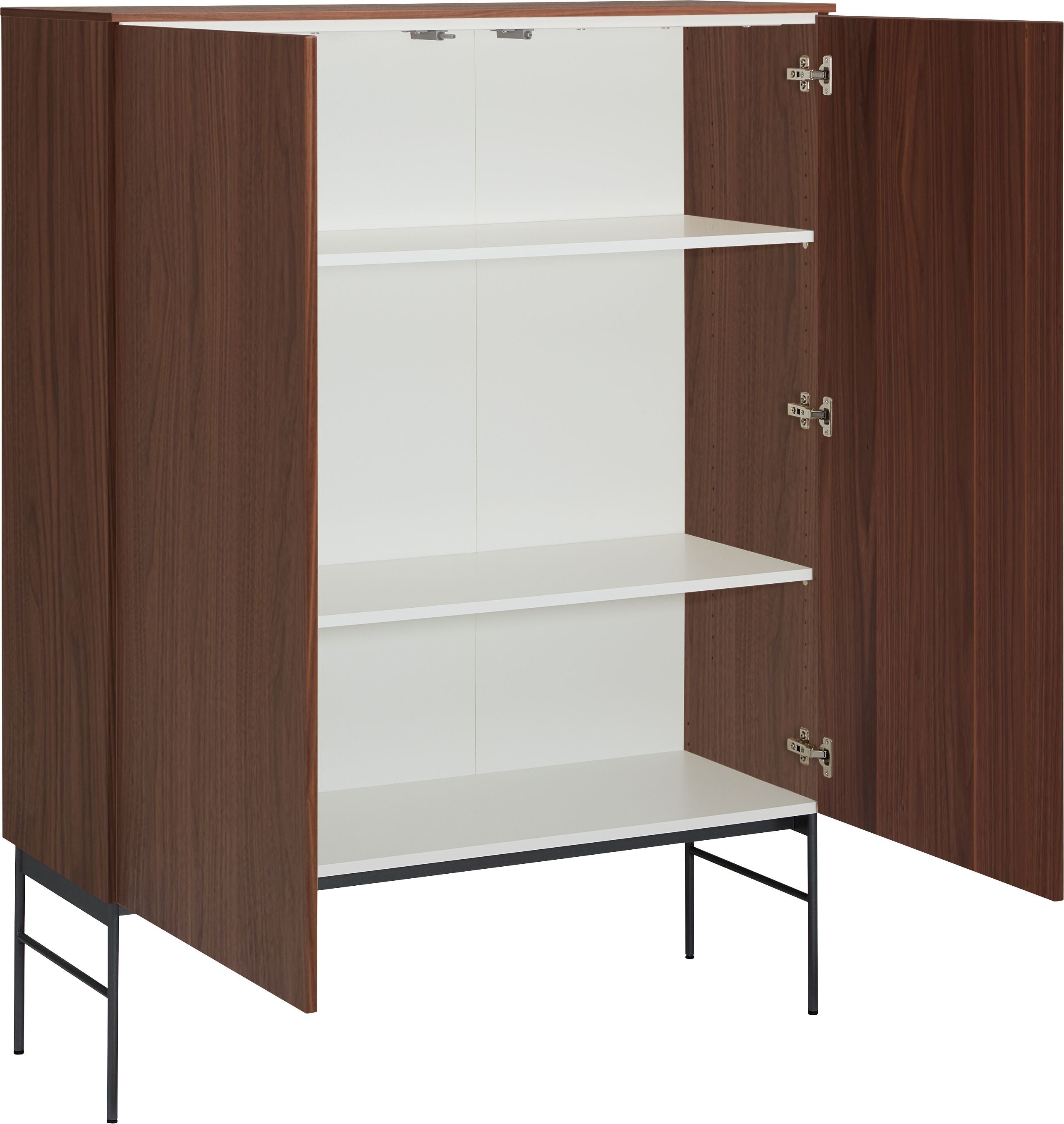 TILL Highboard - Nussbaum / B: 112.0 cm x T: 41.0 cm x H: 146.4 cm