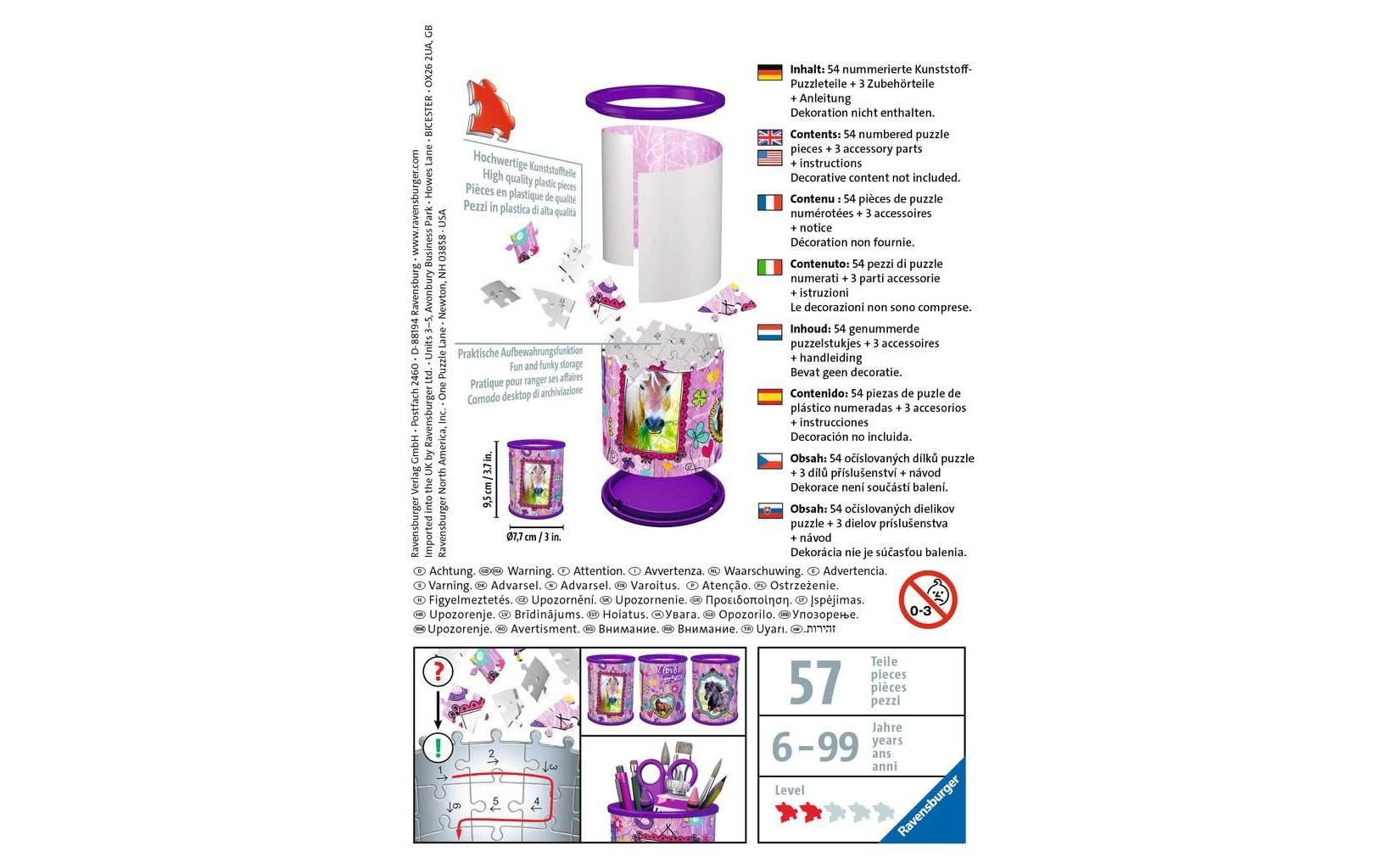 Ravensburger 3D-Puzzle »Utensilo Pferde20«