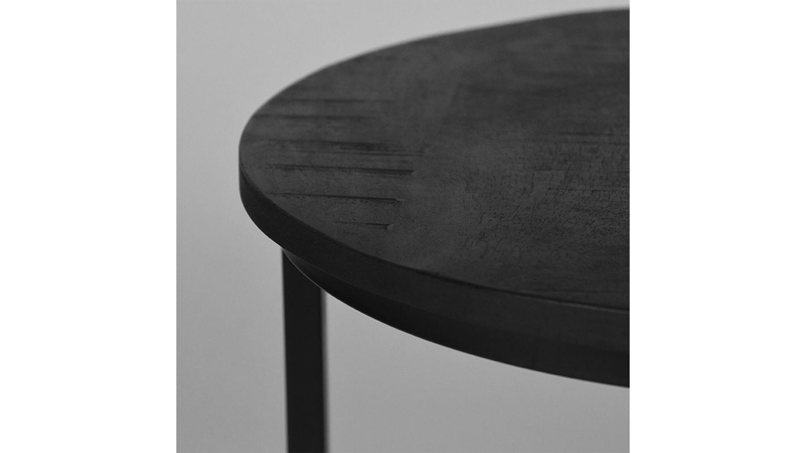 Bijzettafelset Duo Zwart JP-46.045 Duo ⌀50  x H45 cm