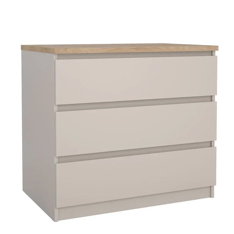 Hioshop Naia ladekast 3 lades eikdecor