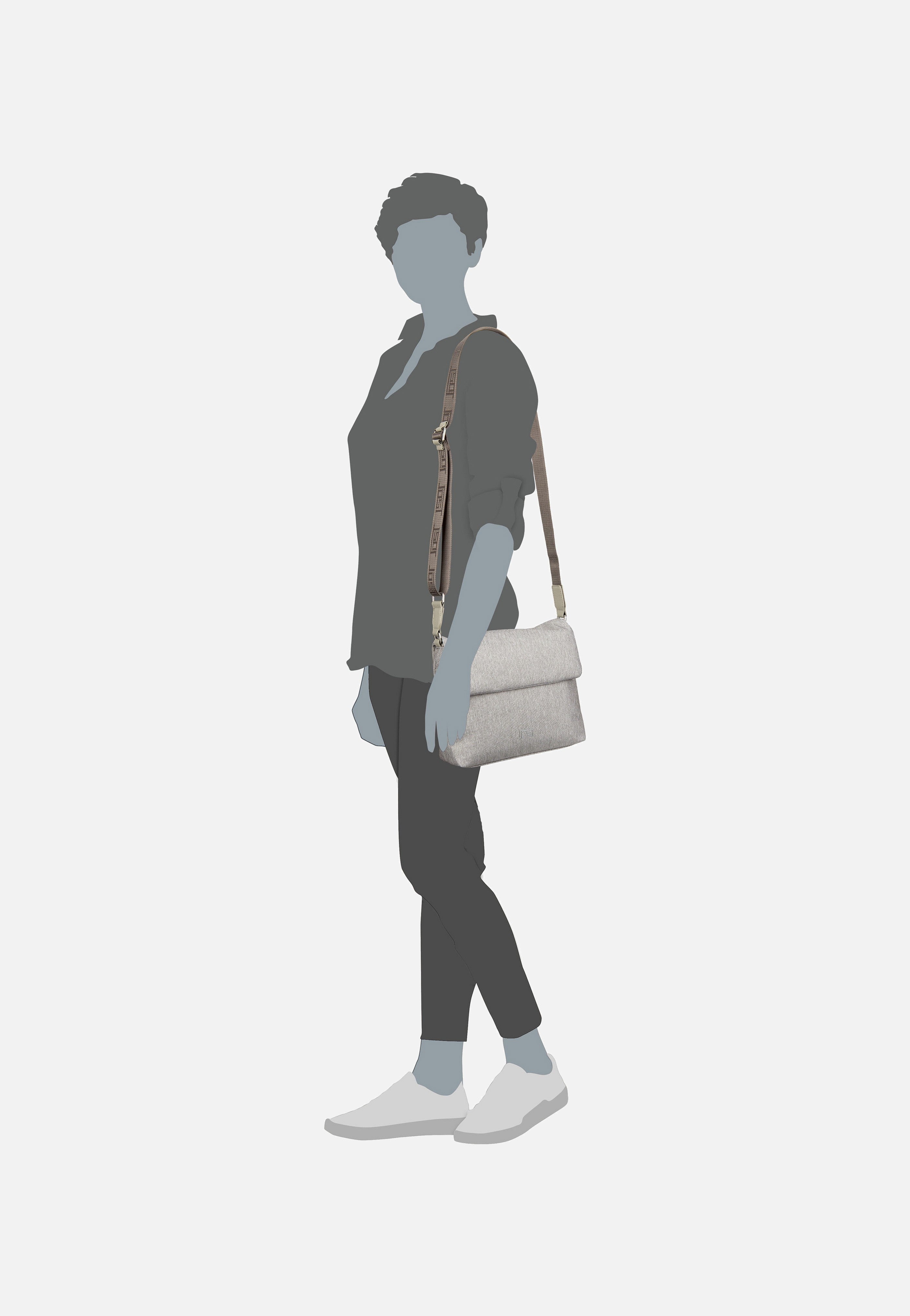 Bergen 1603 Hellgrau - Crossbody Bag