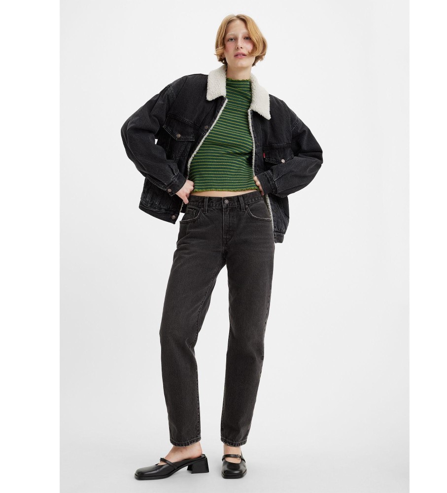 Calça jeans Levi's Middy Negra