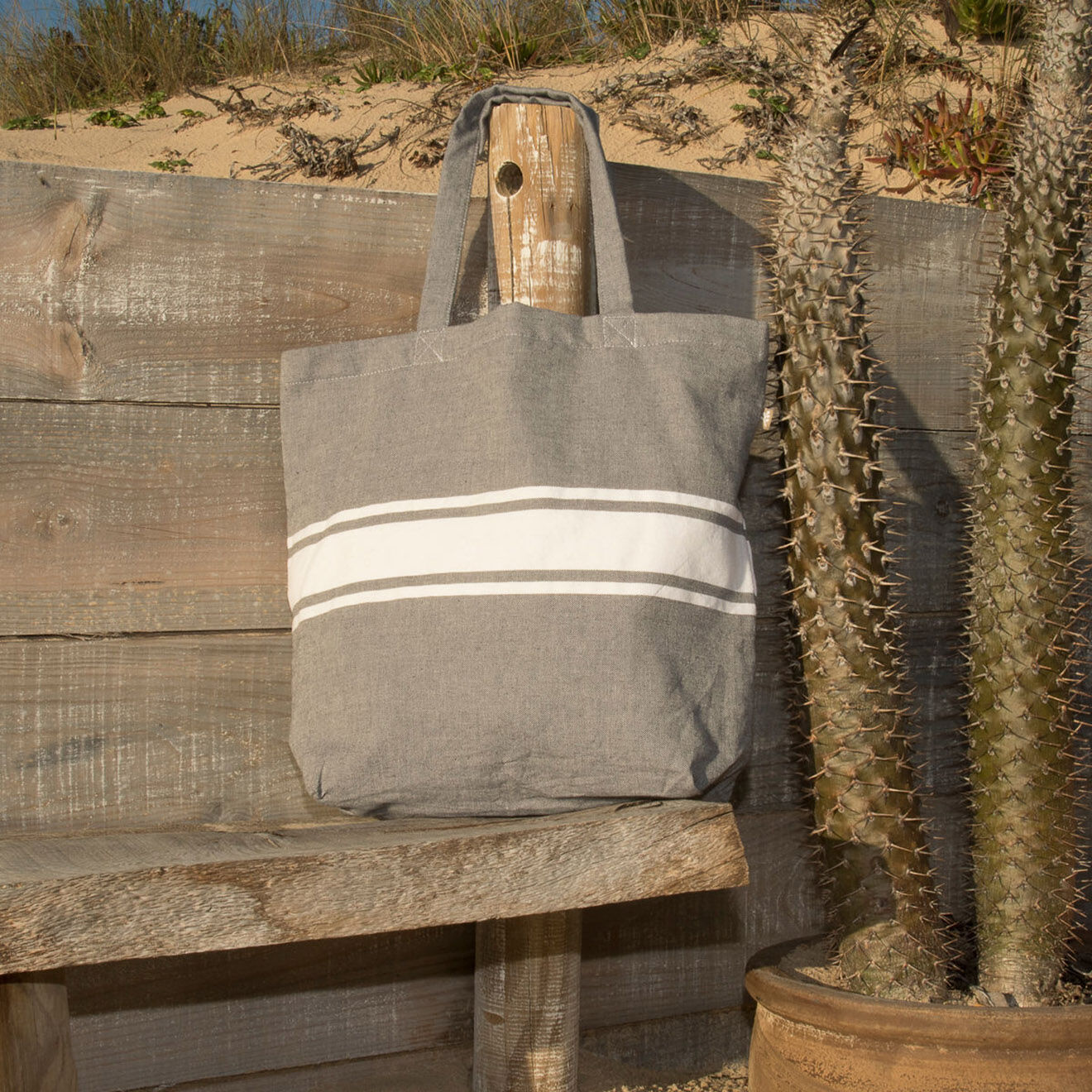 Febronie Sac St Tropez gris - 45x42 cm