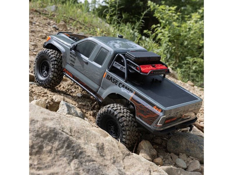 Axial Scale Crawler SCX10 III Base Camp ARTR, Grau Rockcrawler Basis Ausführung mit Spektrum
