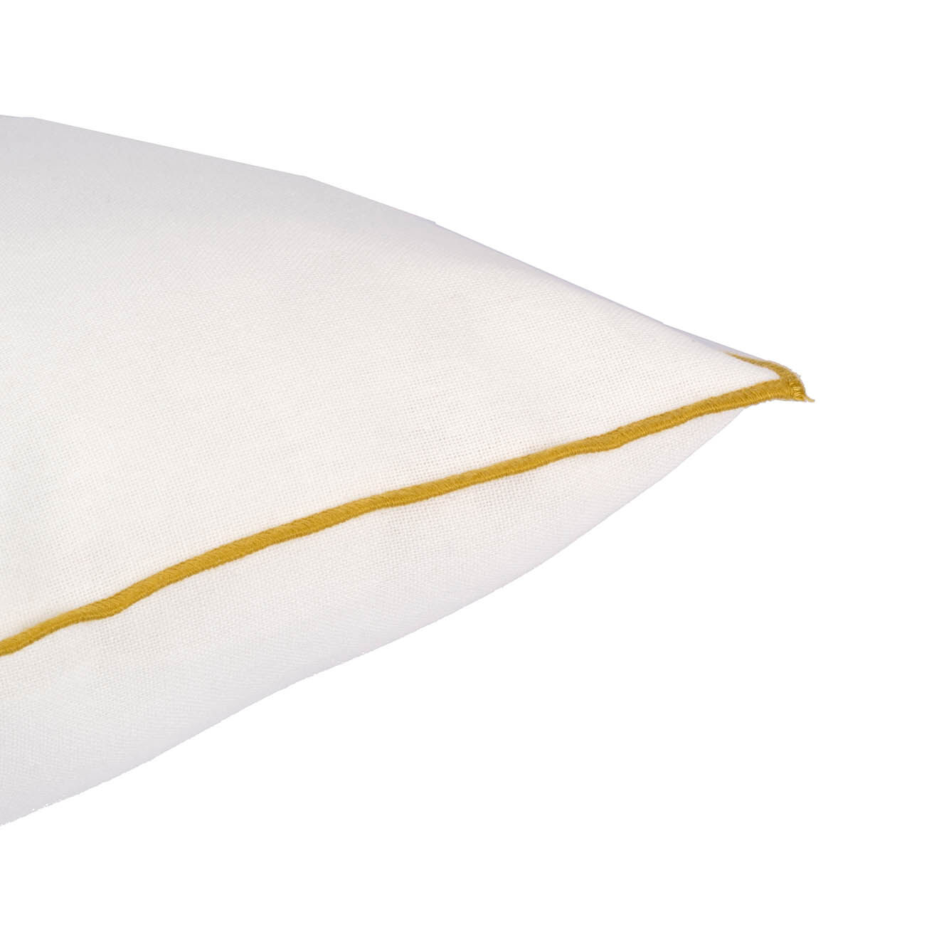 Febronie Housse de coussin Namaste jaune - 50x30 cm