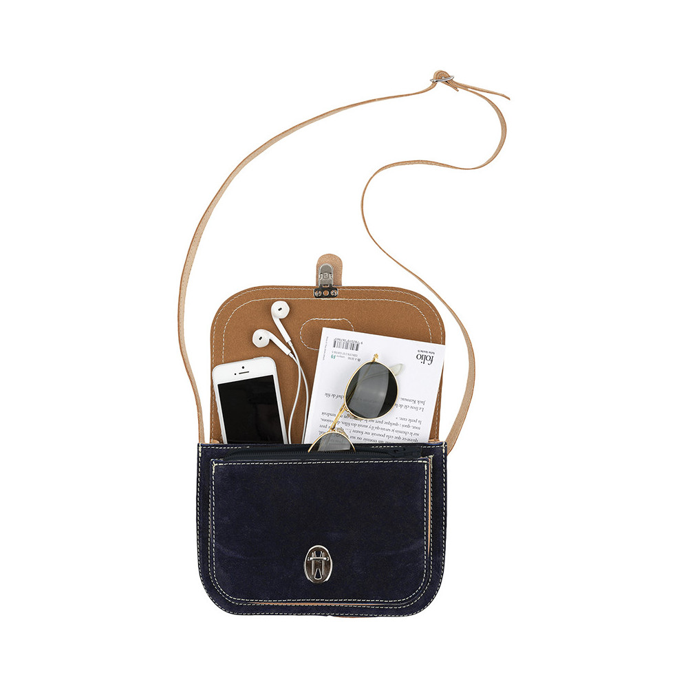 Sac bandoulière Aimé bleu nuit
