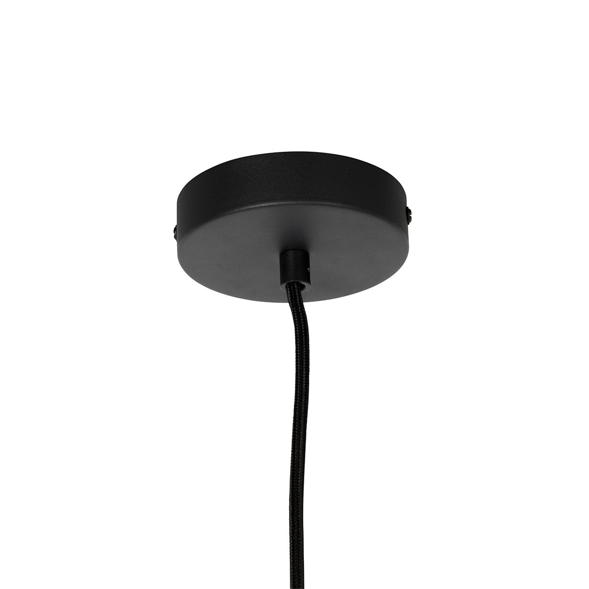 Retro hanglamp zwart met helder glas 20 cm - Eclipse