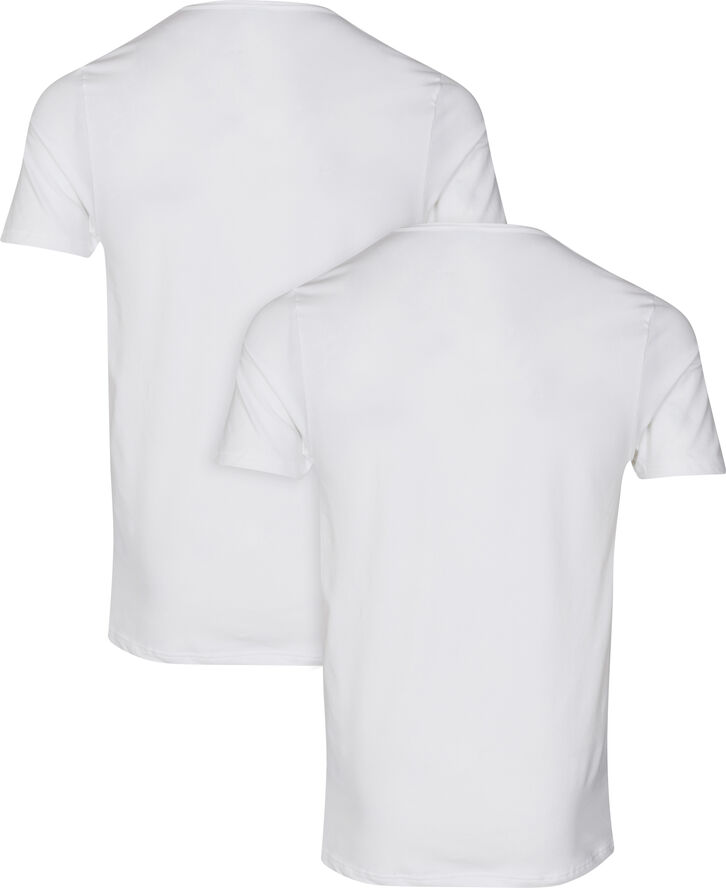 JBS JBS 2-pack t-shirt V-neck GOTS Hvid