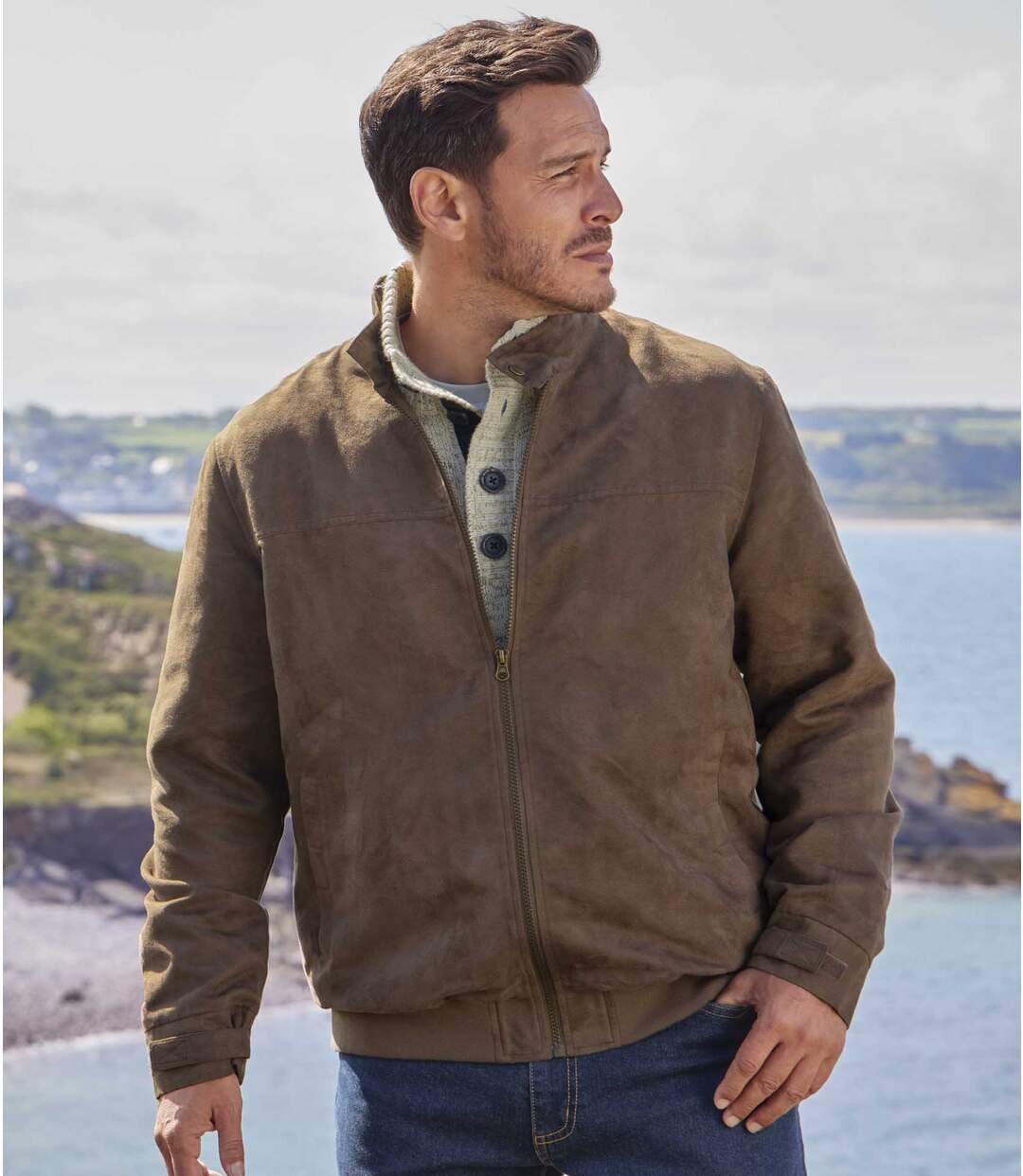 Blouson Suédine Doublé Polaire