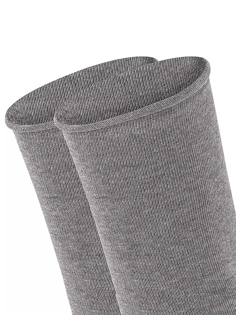 FALKE Happy Socken 2er Pkg light grey mel. grau