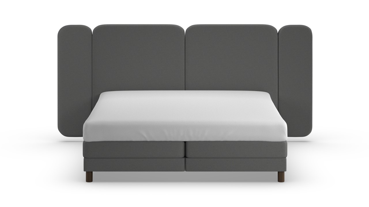 Elektrische boxspring Ridge met Kårlsson Excellence matras - Warm wool anthracite