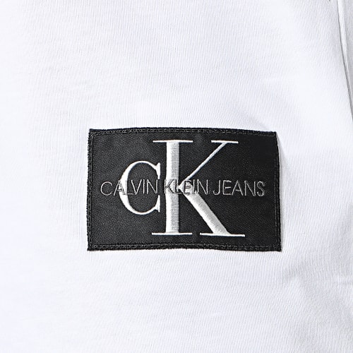 Tee Shirt Oversize Badge Turn Up 5319 Blanc
