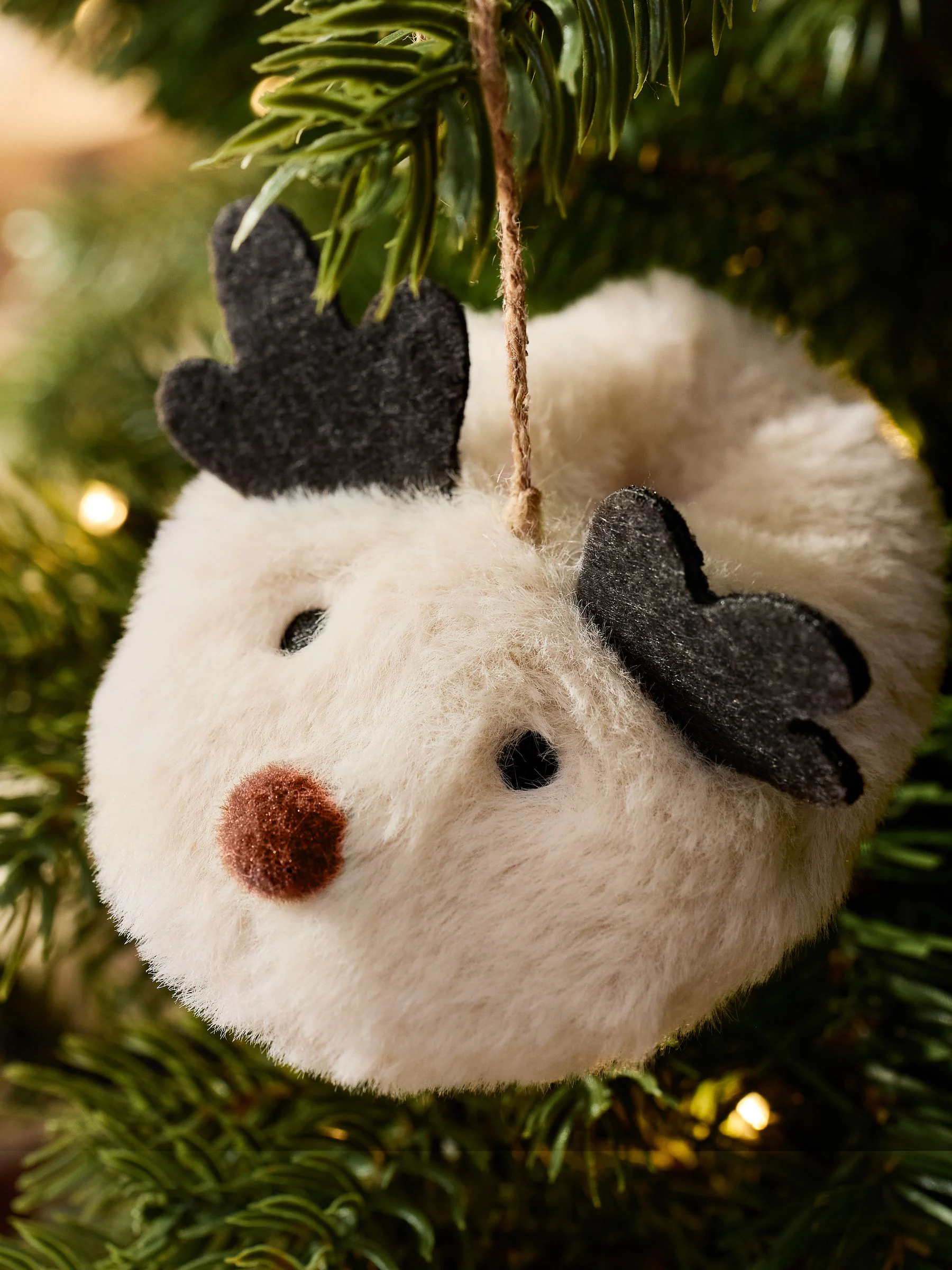 Set van 2 rendier Pantoffel Kerstmis ballen