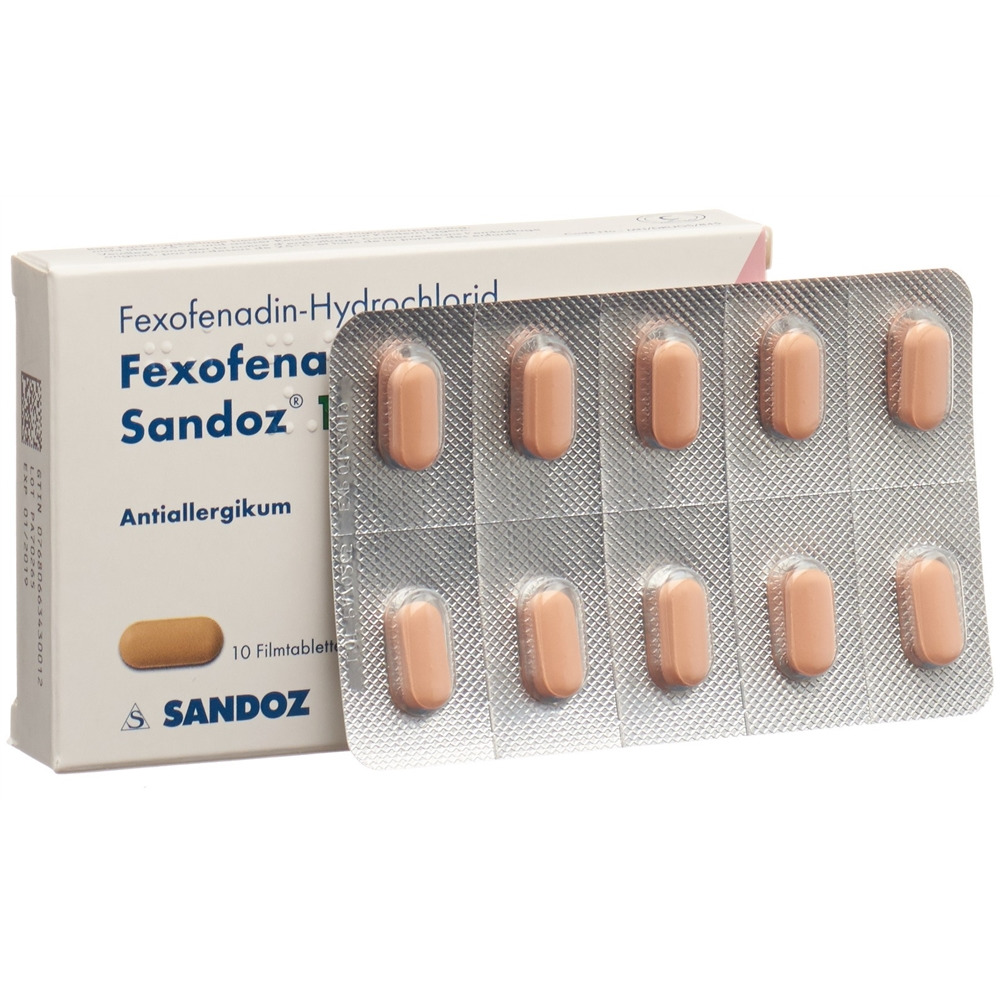 FEXOFENADINE Sandoz 120 mg<br>10 Stück, Blister, Filmtablette