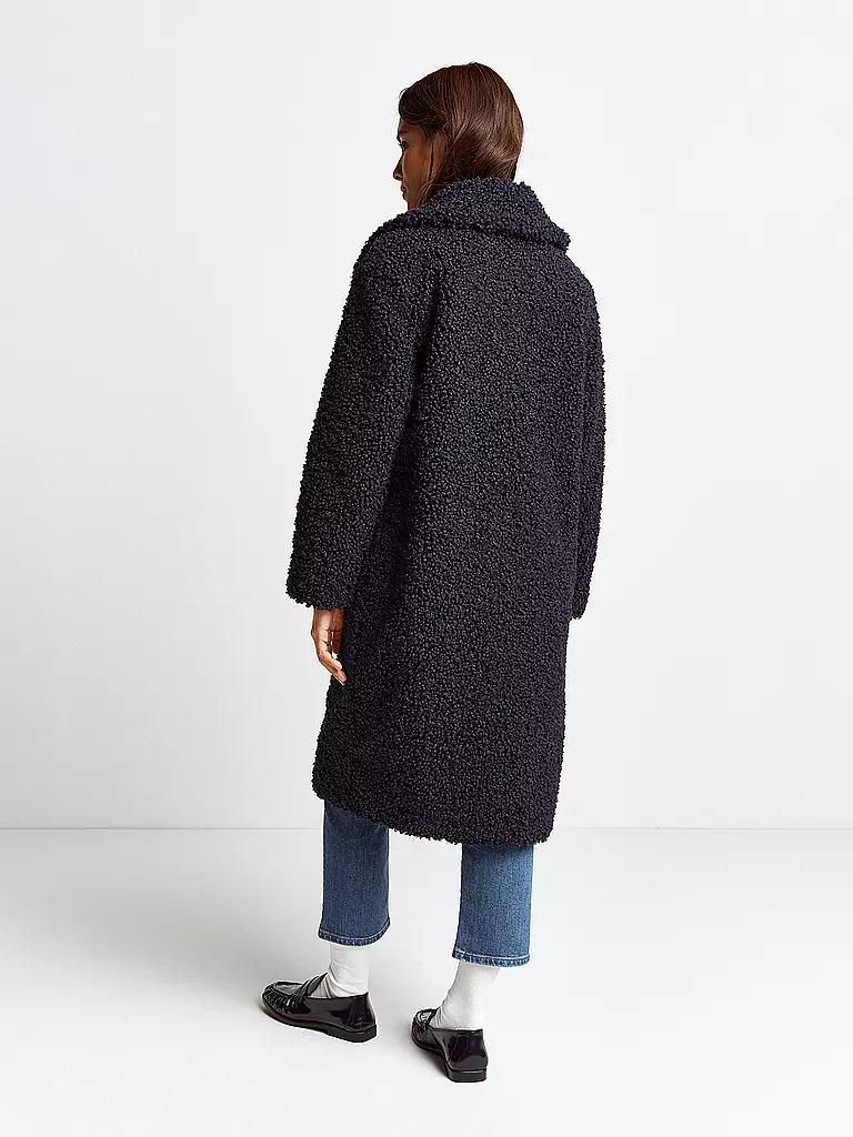 RICH & ROYAL Jacke in Felloptik dunkelblau
