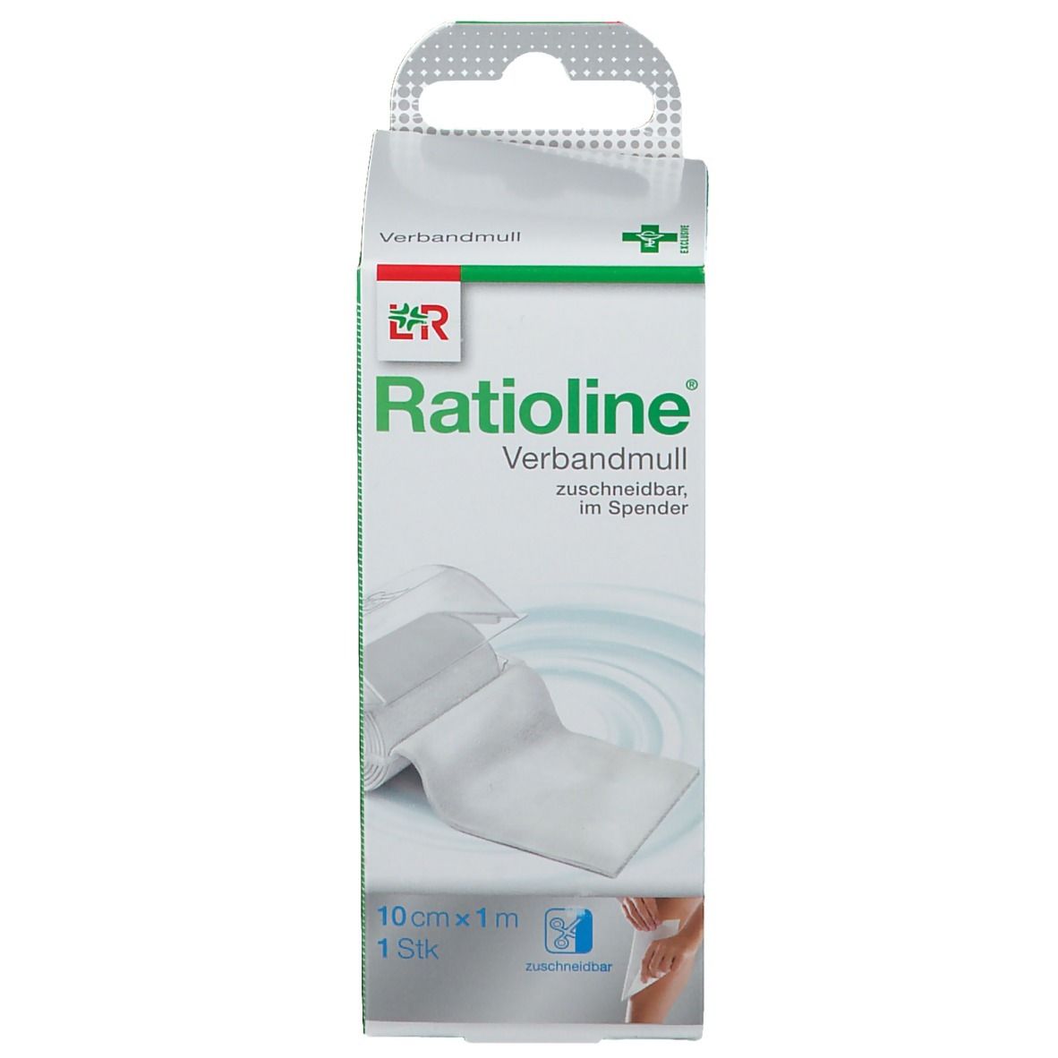 Ratioline® acute Verbandmull 10 cm x 1 m