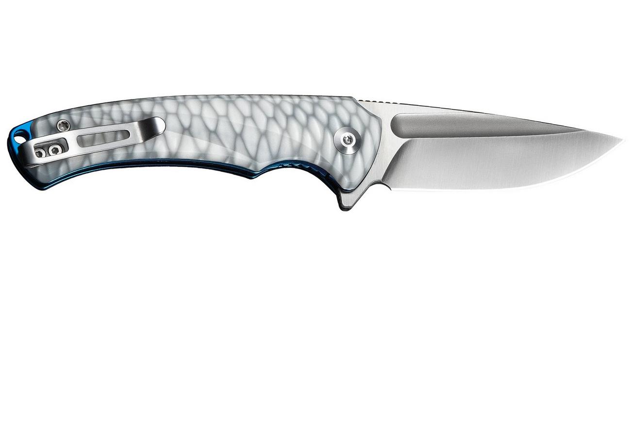 Civivi Voidflare C24040-2 Satin 14C28N, Scaled Grey White Resin, zakmes