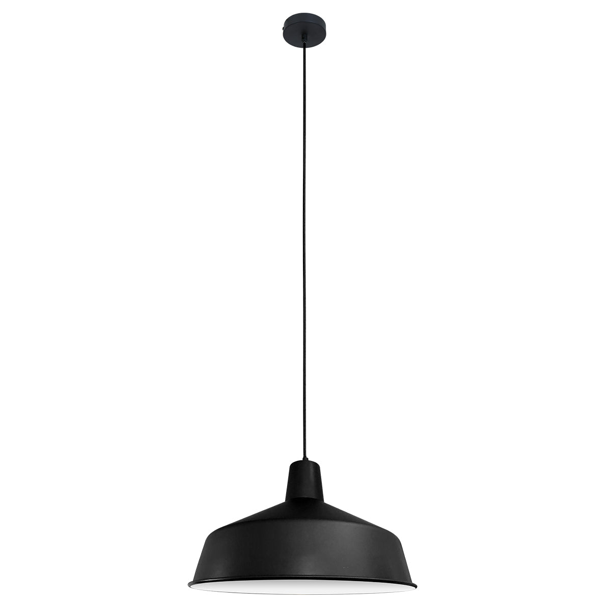 Mexlite - hanglamp - Blackmoon - zwart - metaal - Ã 40cm - E27 -