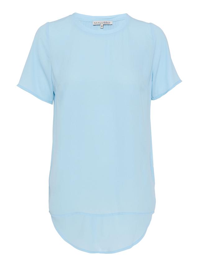 Chiffonbluse mit Biesen
