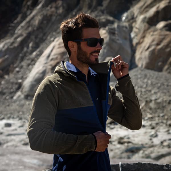 Veste polaire randonnée LAGOPED PHANTOM HOODIE KAKI