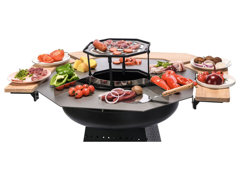 2-in-1: vuurkorf en barbecue